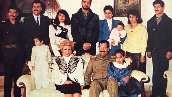 رغد صدام حسين مع عائلتها 