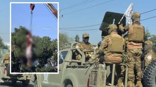  طالبان تُعلق 4 جثث برافعات في ساحة مدينة هرات