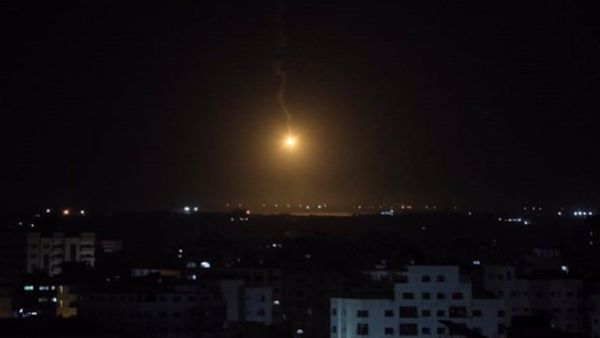 Israeli warplanes attack several sites in the southern city of Khan Yunis in the Gaza Strip