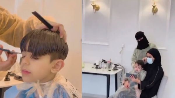 Saudi barber Wafa' Saqer