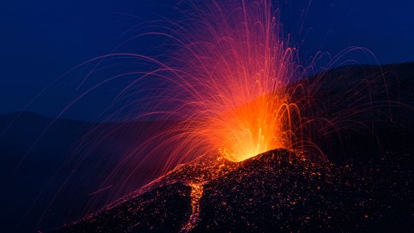 Volcanic eruption 