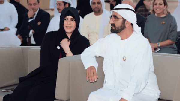 الشيخة لطيفة مع والدها حاكم دبي