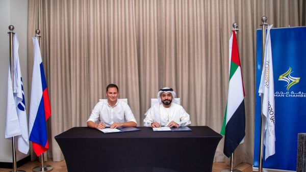 غرفة عجمان توقع مذكرة تعاون مع "روس غلوبال إكسبورت"   