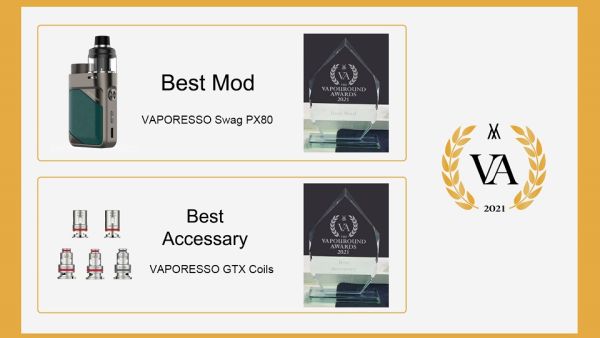 VAPORESSO Swag PX80 Named Best Mod at 2021 Vapouround Awards