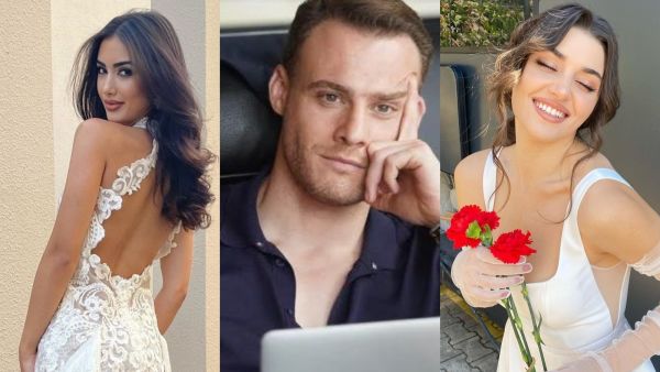 Hande Erçel jealous on Kerem Bürsin in Spain picture with Sarah Loinaz Kainat Güzeli İspanya Miss Universo España 
