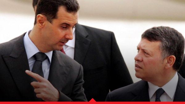 الملك عبد الله الثاني، والرئيس السوري بشار الأسد