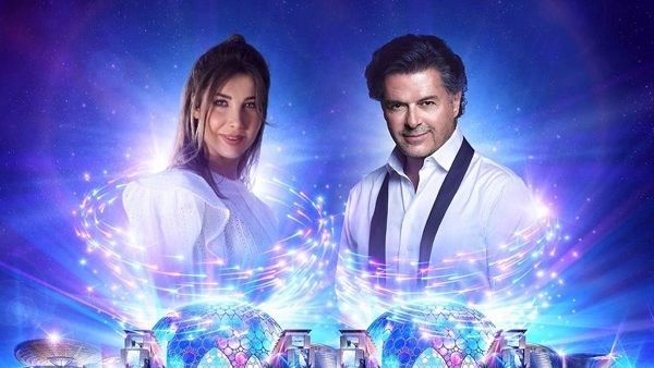 نانسي عجرم و راغب علامة يلتقيان في (إكسبو 2020 دبي)