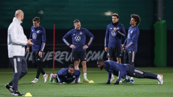 جانب من تدريبات منتخب ألمانيا الاستعدادية لمواجهة ليشتنشتاين