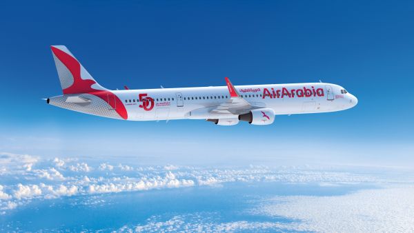 "العربية للطيران" تستعرض أحدث طائراتها "إيرباص A321neo LR"  في معرض دبي للطيران 2021