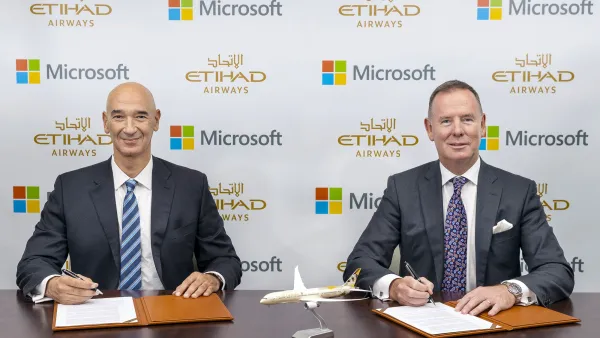 الاتحاد للطيران في شراكة جديدة مع مايكروسوفت لتعزيز استراتيجية الاستدامة