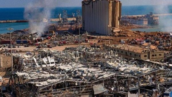 انفجار مرفأ العاصمة اللبنانية بيروت