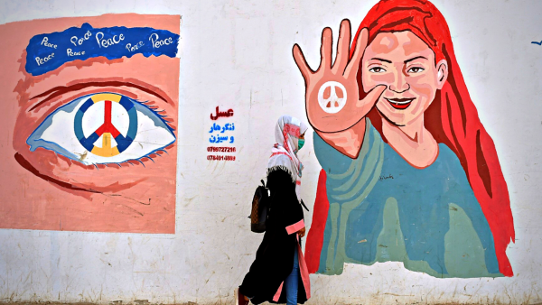 Afghan woman in Mazar-i-Sharif