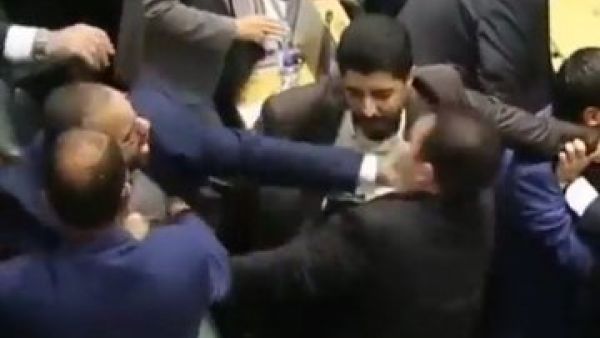 A fistfight in the Jordan Lower House 