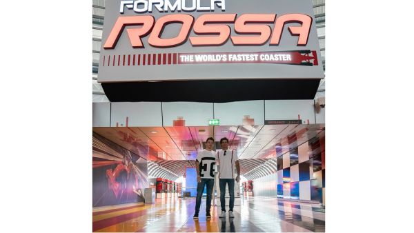 The Ferrari drivers steered their way around the Ferrari-inspired rides and attractions, including the world’s fastest rollercoaster, Formula Rossa. Ferrari World Abu Dhabi Welcomes Formula 1 Drivers Charles Leclerc and Carlos Sainz Jr.