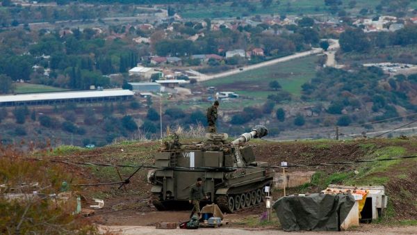 Israeli troops in the Israeli-annexed Golan Heights
