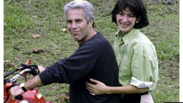 Ghislaine Maxwell and the late US financier Jeffrey Epstein