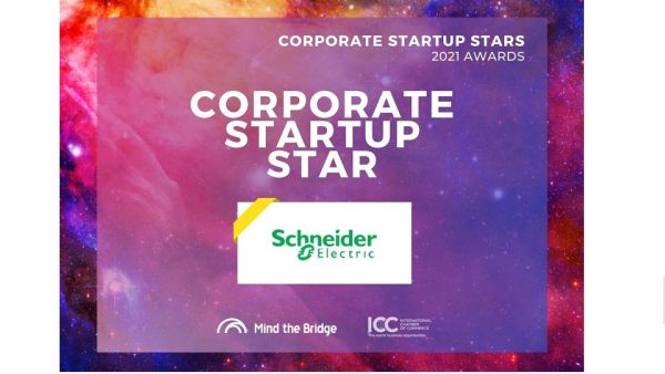 Schneider Electric, recognized as the world’s most sustainable corporation in 2021 by Corporate Knights Global 100 Index Schneider Electric named Top 25 Corporate Startup Star