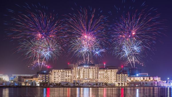 Yas Island NYE - Fireworks. Yas Island To Ring in the New Year With Spectacular Bollywood Performance With Atif Aslam and Brilliant Fireworks Display