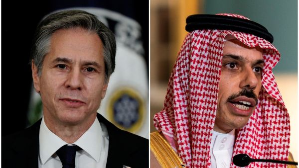 وزير الخارجية فيصل بن فرحان الثلاثاء اتصالا هاتفيا من نظيره الأمريكي أنتوني بلينكن.