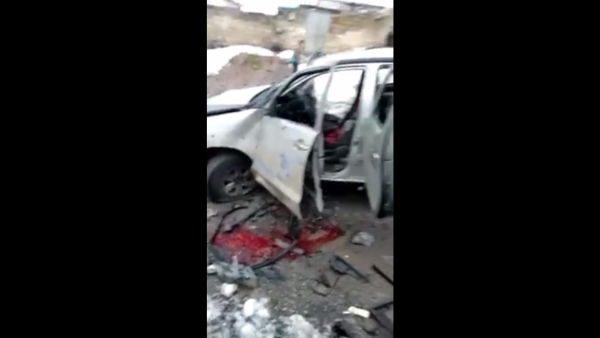 سيارة رئيس "المجلس المحلي" بعفرين السورية