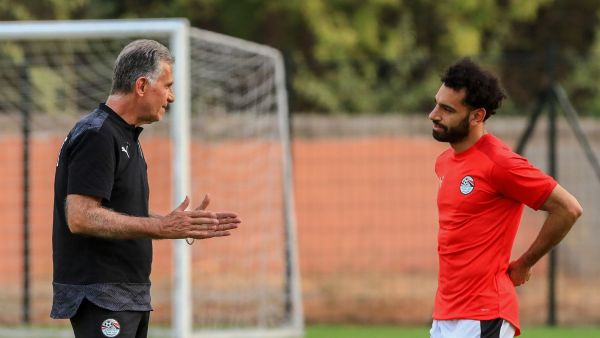 صلاح وكيروش مدرب مصر