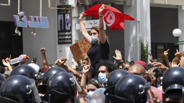 Tunis protest 