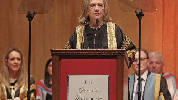 Former United States Secretary of State, Hilary Clinton.