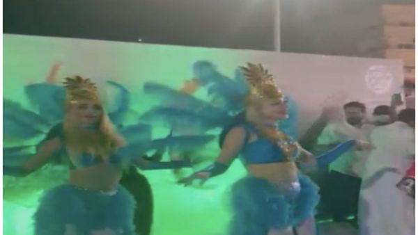 Samba dancers join the Jazzan Festival in Saudi