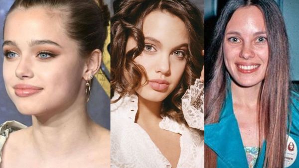 أنجلينا جولي وابنتها ووالدتها