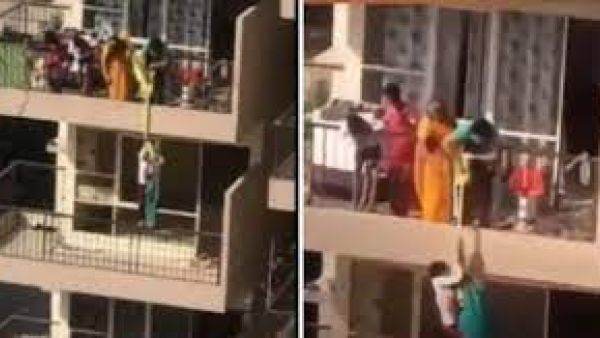 أم تدلي ابنها من الطابق العاشر بملاءة سرير لسببٍ صادم