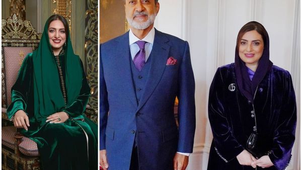 السلطان هيثم برفقة زوجته  السلطان هيثم برفقة زوجته