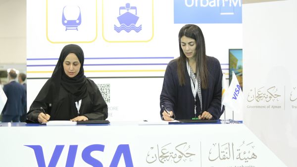 هيئة النقل –عجمان وVisa توقعان مذكرة تفاهم لتبني حلول المدفوعات اللاتلامسية في المواصلات العامة بالإمارة 