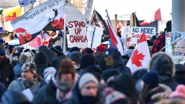 Canadian truckers have descended on Ottawa and other cities for the second weekend of protests against Covid-19