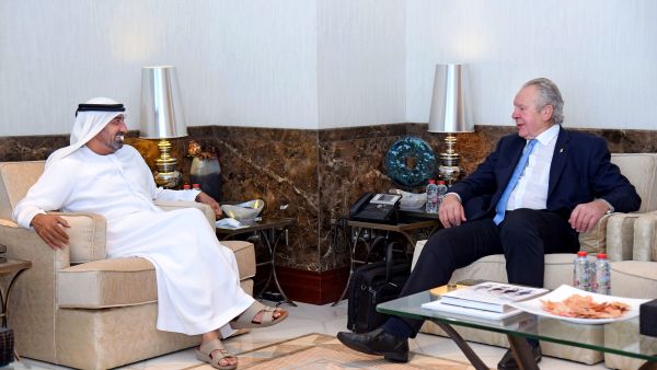 Senior World Rugby Delegation Meets With HH Sheikh Ahmed At Emirates Group Headquarters