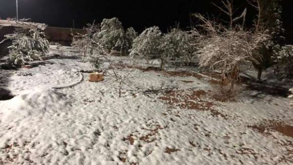 الثلوج تغطي قمم جبال جنوب سيناء