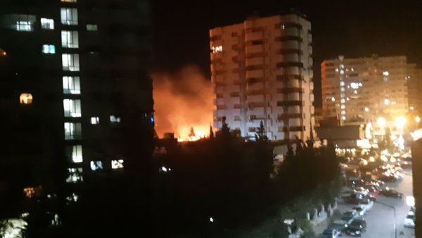 حريق في مول الحمراء