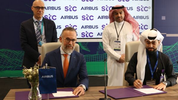 During the event Airbus Seals MoU with stc at World Defense Show 2022 in Riyadh