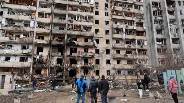 Destruction in Kiev 