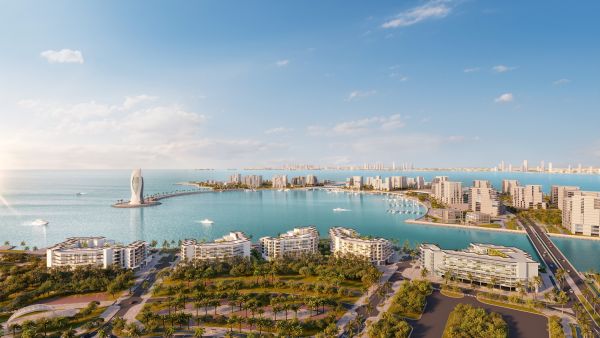 Les Vagues residences by ELIE SAAB Dar Al Arkan and Qetaifan Projects Unveil Premium Sea-front Residences With Interiors Designed by Elie Saab at Expo 2020 Dubai