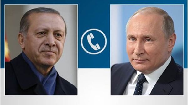 بوتين ونظيره التركي أردوغان