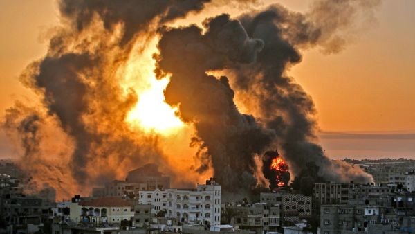 Gaza under Israeli bombardment 