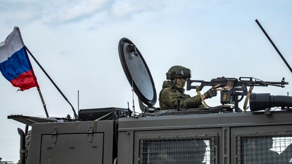 Russian convoy seen in eastern Ukraine