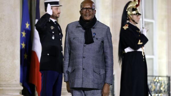 Burkina Faso's president Roch Marc Christian Kabore arrives for a dinner at The Elysee Presidential Palace in Paris on November 11, 2021, as part of the 'Paris Peace Forum'. (Photo by Ludovic MARIN / AFP) Burkina Faso ex-President Roch Kabore released after over 2 months in detention