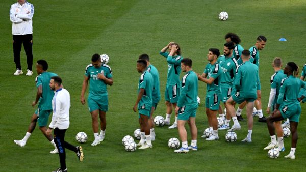 ريال مدريد يتحدى ليفربول اليوم في نهائي دوري أبطال أوروبا (المصدر: أ ف ب)
