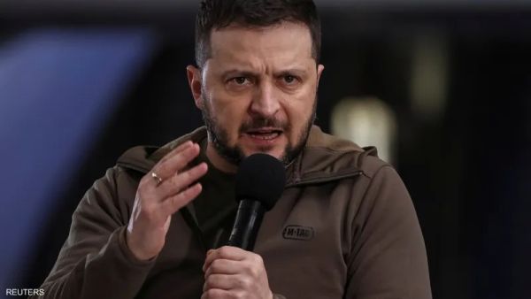 الرئيس الأوكراني، فلاديمير زيلينسكي