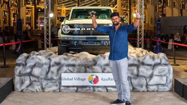 Global Village’s Eid Grand Prize Draw Winner Nagasai Reddy Winner of Global Village’s Eid Grand Prize Draw Overwhelmed as He Receives the Keys to the Iconic Ford Bronco SUV