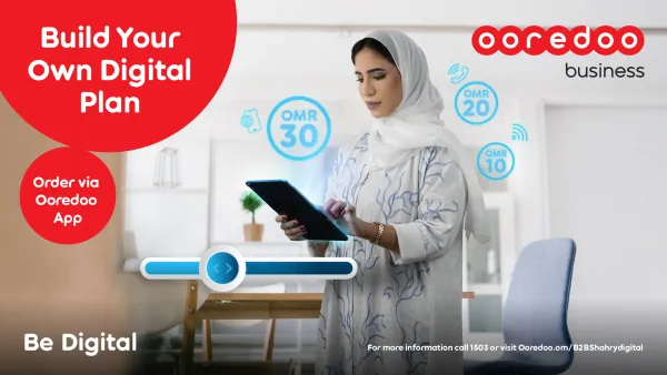 Enjoy Total Freedom and Convenience with Ooredoo’s Customisable Shahry Business Digital Plans