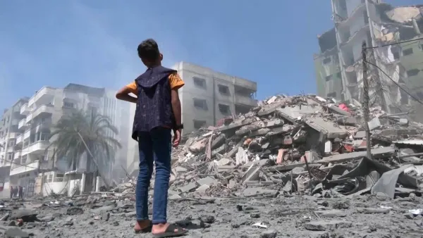 غزة وقد تحولت إلى أرض محروقة