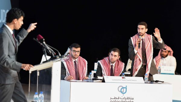 خلال الحدث مناظرات قطر تنظم البطولة الدولية السادسة لمناظرات الجامعات في تركيا