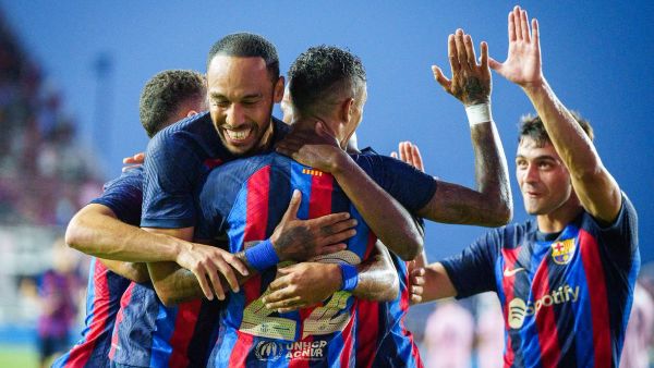 برشلونة يسحق إنتر ميامي (المصدر: حساب برشلونة الرسمي على تويتر)